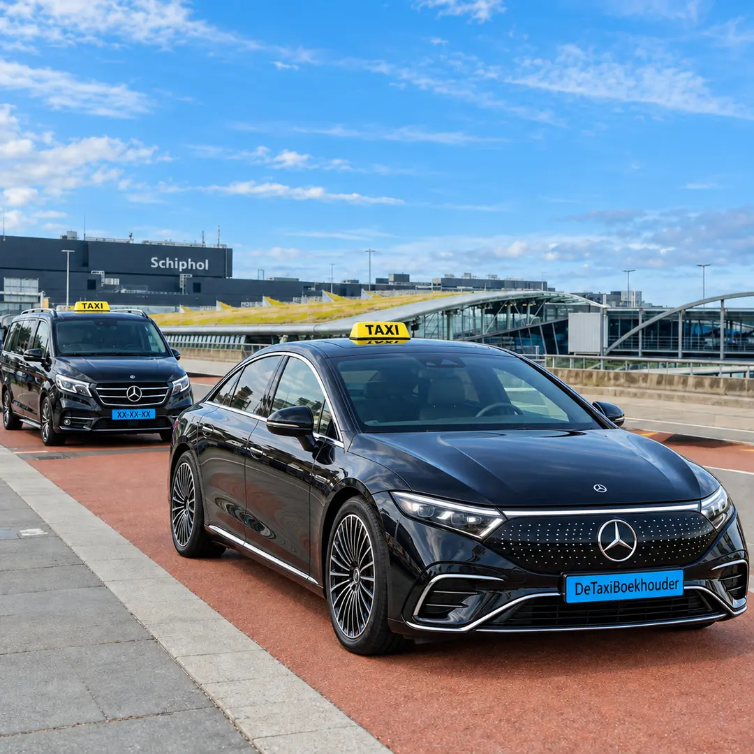 Elektrische Mercedes-Benz EQS taxi voor De Taxi Boekhouder